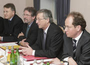 Jean-Claude Juncker, Mars Di Bartolomeo, Jean-Louis Schiltz et Nicolas Schmit