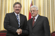 Jean Asselborn et le président de l’Autorité palestinienne Mahmoud Abbas