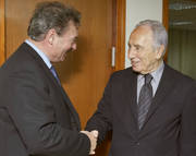 Jean Asselborn et Shimon Peres