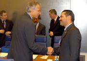 Dominique de Villepin et Ronald Noble