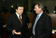 Jean Asselborn, président du Conseil de l'UE, et José Manuel Barroso, président de la Commission européenne