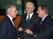 Jack Straw, Michel Barnier et Jean Asselborn