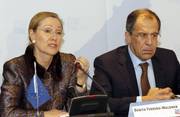 Benita Ferrero-Waldner et Sergueï Lavrov