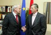 Jean-Claude Juncker et Gerrit Zalm, ministre des Finances des Pays-Bas