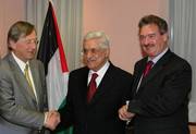 Rencontre entre Jean-Claude Juncker, Jean Asselborn et Mahmoud Abbas