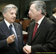 Jean-Claude Trichet et Jean-Claude Juncker