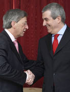 Jean-Claude Juncker et Calin Popescu Tariceanu, Premier ministre de Roumanie