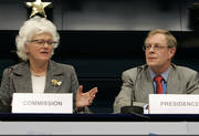Fernand Boden et Mariann Fischer Boel, commissaire en charge de l'Agriculture et du Développement rural