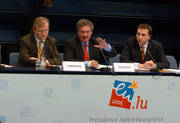 Jean Asselborn et Oli Rehn, commissaire en charge de l'Elargissement