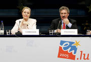 Jean Asselborn et Benita Ferrero-Waldner, membre de la Commission européenne