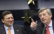 Jean-Claude Juncker et José Manuel Barroso