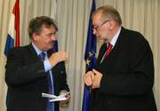 Jean Asselborn et le ministre des Affaires étrangères slovène, Dimitrij Rupel