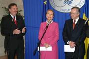 Jean Asselborn, Benita Ferrero-Waldner et Boris Tarassiouk