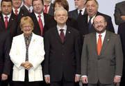 Marie-Josée Jacobs, ministre de l'Egalité des chances, Vladimir Spidla, commissaire en charge de l'Emploi, des Affaires sociales et de l'Egalité des chances, et François Biltgen, ministre du Travail et de l'Emploi