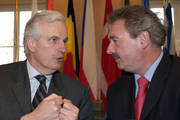 Jean Asselborn et Michel Barnier, ministre français des Affaires étrangères