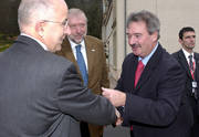 Jean Asselborn et Denis Mac Shane, ministre britannique pour l'Europe