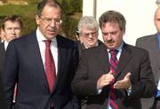 Jean Asselborn, ministre des Affaires étrangères et Sergueï Lavrov, ministre russe des Affaires étrangères