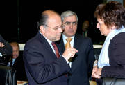 Alberto Costa, ministre portugais de la Justice, et Brigitte Zypries, ministre allemand de la Justice