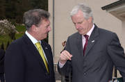 Jean Asselborn et Michel Barnier, ministre des Affaires étrangères français