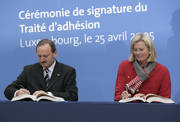 Signature du traité d’adhésion de la Bulgarie et de la Roumanie à l’UE