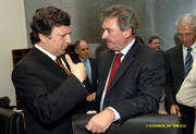 Jose Manuel Barroso, President of the European Commission and Jean Asselborn