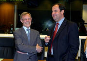 Fernand Boden, ministre de l'Agriculture, et Josef Proll, ministre autrichien de l'Agriculture