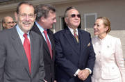 Javier Solana, Jean Asselborn, Kurshid Mahmood Kasuri et Benita Ferrero-Waldner