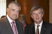Jean-Claude Juncker et Terry Davis, secrétaire général du Conseil de l'Europe