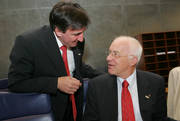 Jean-Marie Halsdorf, ministre de l'Intérieur et de l'Aménagement du territoire et Herwig van Staa, président du gouvernement du Land Tirol