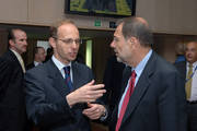 Luc Frieden, ministre de la Defense, et Javier Solana, Haut représentant pour la PESC