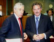 Jack Straw, ministre britannique des Affaires étrangères, et Jean Asselborn, ministre des Affaires étrangères