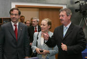 Ignacio Walker, ministre Chilien des Affaires étrangères, Benita Ferrero-Waldner, membre de la Commission européenne, et Jean Asselborn, ministre des Affaires étrangères