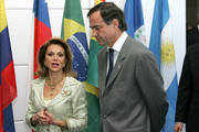 Leila Rachid de Cowles, ministre des Affaires étrangères du Paraguay, et Ignacio Walker, ministre des Affaires étrangères du Chili