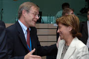 Fernand Boden, Minister for Agriculture of Luxembourg, and Elena Espinos A Mangana, Spanish Minister for Agriculture