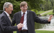 Jean-Claude Juncker, Premier ministre, et Guy Verhofstadt, Premier ministre du Royaume de Belgique