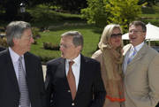 Jean-Claude Juncker, Premier ministre, et Wolfgang Schüssel, Premier ministre d'Autriche