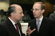 Luc Frieden, ministre de la Justice et Alberto Costa, ministre de la Justice du Portugal