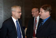 Vladimir Spidla, membre de la Commission européenne, et Zdenek Skromach, vice Premier ministre tchèque
