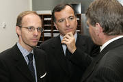 Luc Frieden, ministre de la Justice et Franco Frattini, Vice-président de la Commission européenne en charge de la Justice, de la Liberté et de la Sécurité