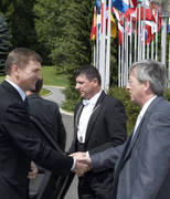 Capitales en tournée: Rencontre Jean-Claude Juncker- Andrus Ansip, Premier ministre d'Estonie, 3 juin 2005