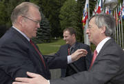Jean-Claude Juncker and Göran Persson, Prime Minister of Sweden