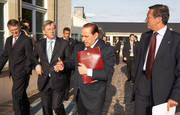 Capitales en tournée: Rencontre Jean-Claude Juncker et Silvio Berlusconi, Premier ministre italien