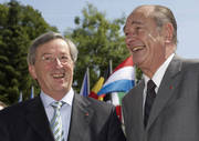 Jean-Claude Juncker et Jacques Chirac