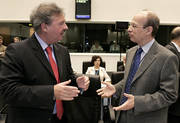 Jean Asselborn, ministre des Affaires étrangères et de l'Immigration, et Giljs de Vries, coordinateur anti-terroriste de l’Union européenne