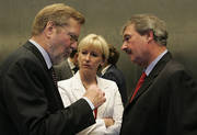 Per Stig Moller, Danish Minister for Foreign Affairs, Margot Wallstroem, Member of the European Commission, and Jean Asselborn, Minister for Foreign Affairs and Immigration