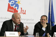 Oleh Rybatchuk, Ukrainian vice-Prime Minister, and Javier Solana, High Representative for the CFSP