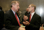 Juha Korkeaoja, Finnish Minister for Agriculture and Forestry, and Fernand Boden, Minister for Agriculture