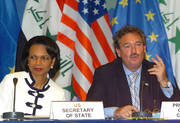 Jean Asselborn, ministre des Affaires étrangères et Condoleezza Rice, secrétaire d’Etat des Etats-Unis d’Amérique