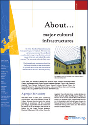 About... Major Cultural Infrastructures
